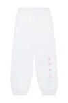 Marni Outline Branded Jogger Pants In White