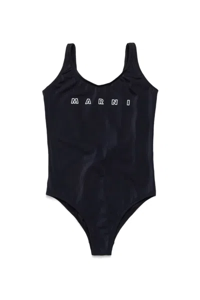 MARNI COSTUME INTERO CON LOGO MARNI OUTLINE