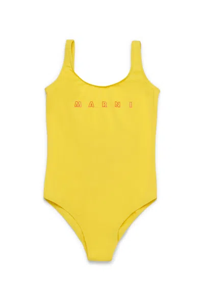 MARNI COSTUME INTERO CON LOGO MARNI OUTLINE