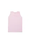 Marni Copricostume Smanicato Con Logo  Outline In Pink