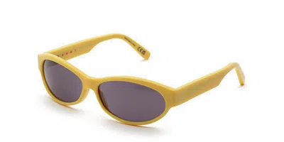 Marni Ouzoud Yellow A7s Men's Sunglasses Yellow Size 62
