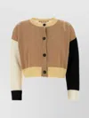 Marni Women's Multicolor Cashmere Oversize Cardigan | Size It 38 | Cdmd0393q0ufx385 Color Blw74