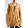 Marni Tan Color-block Cashmere Cardigan In Tan