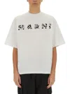 Marni Pop Fields Logo Graphic T-shirt In White