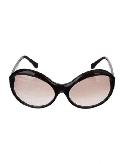 Pre-owned Marni Oversize Gradient Sunglasses In Black