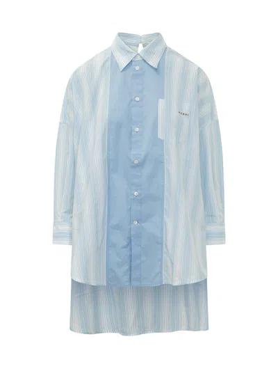 Marni Oversize Pocket Shirt In Multi