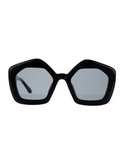 Pre-owned Marni Oversize Tinted Sunglasses In Black
