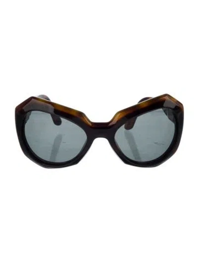 Pre-owned Marni Oversize Tinted Sunglasses In Multi