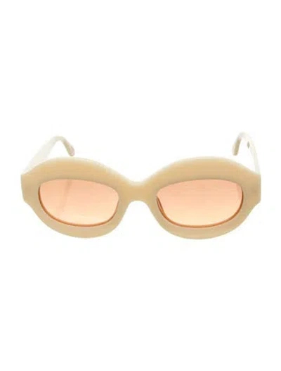 Pre-owned Marni Oversize Tinted Sunglasses In Neutrals