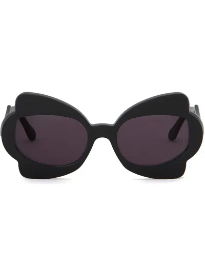 Marni Sonnenbrille Mit Oversized-gestell In Schwarz