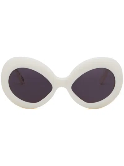 Marni Oversized-frame Sunglasses In White