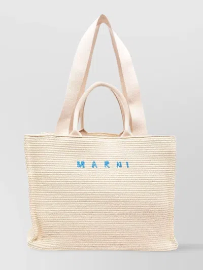 Marni Oversized Raffia Tote Bag