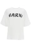Marni Oversized Logo T In White
