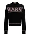 Marni Intarsia Wool Sweater In Black