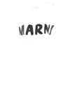 Marni Oversized White T-shirt With Brushstroke Lettering In White