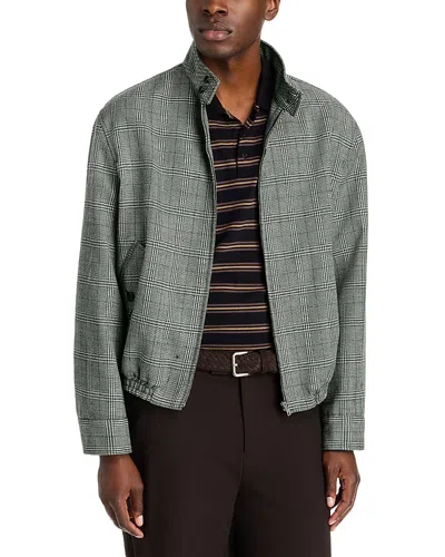 Marni Oversized Woven Check Jacket In Green