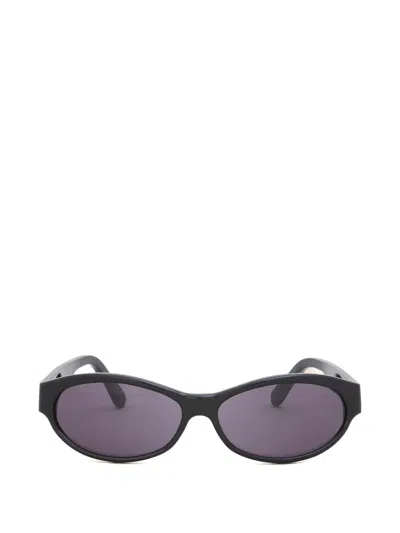 Marni Ozound Slim Oval Sunglasses In Black