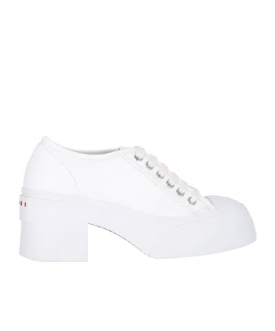 MARNI MARNI PABLO LOGO PATCH LACE-UP PUMPS