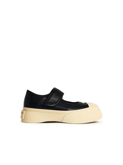 Marni Pablo Black Leather Sneakers