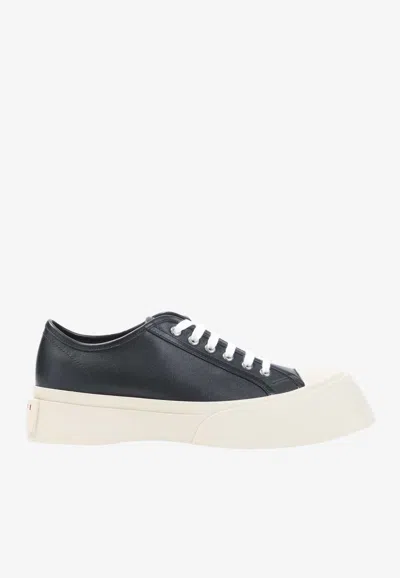 Marni Pablo Calf Leather Sneakers In Black