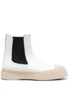Marni Man Ankle Boots White Size 7 Leather In White