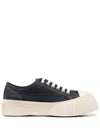 Marni Pablo Denim Lace-up Sneakers In Blau