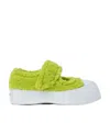 Marni Leather Ballerina Shoes In Green