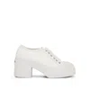 Marni Low Top Chunky Heel Sneakers In White