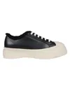 MARNI PABLO LACE UP SHEARLING SNEAKERS