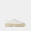 Marni Sneakers Donna Pelle Bianco In White