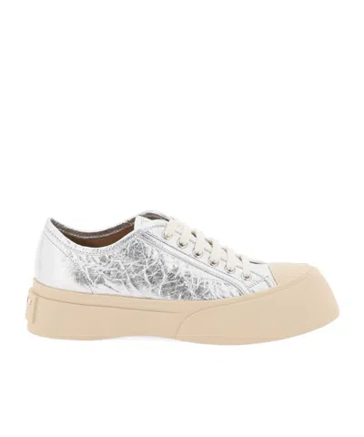 Marni Pablo Lace-up Sneakers In Gray