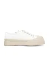 Marni Sneakers Donna Pelle Bianco In White