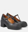 Marni Bold Maryjane T-bar Block Heel Closed Toe In Black