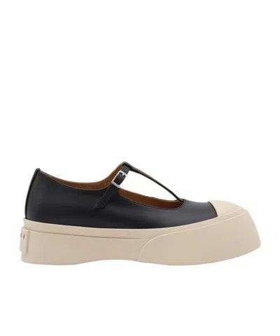 MARNI MARNI LOGO DETAILED MARY-JANES