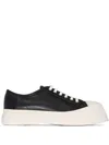 Marni Pablo Leather Sneakers In Seven Women In Black
