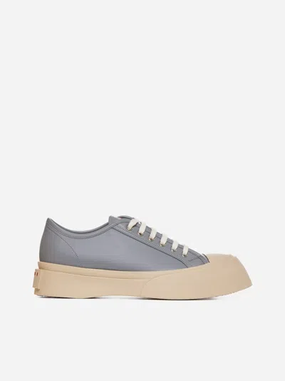 Marni Pablo Leather Sneakers In Dolphin
