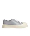 Marni Pablo Low-top Leather Sneakers In Gray