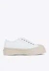 Marni Leather Low-top Platform Sneakers In White