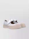Marni Mary Jane Metallic Wrinkled Sneakers