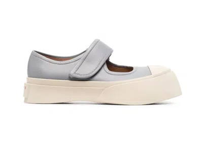 Pre-owned Marni Pablo Mary Jane (women's) Sneakers In Neutral Grey