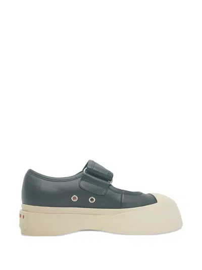 Pre-owned Marni Pablo Mary-jane Sneakers In Black