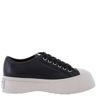Marni Pablo Nappa Leather Sneakers In Black
