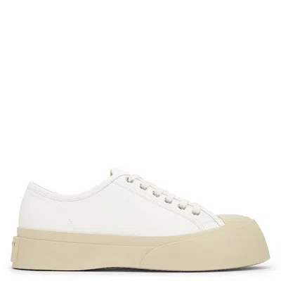 Marni Pablo Nappa Leather Sneakers In White