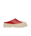 Marni Red Pablo Sabot Slip-on Loafers In Nude