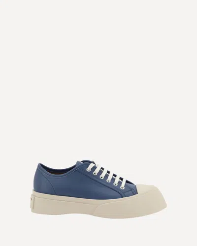 Marni Leather Pablo Sneakers In Blue