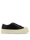 Marni Pablo Leather Sneakers In Seven Women In Black