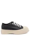 Marni Pablo Leather Sneakers In Seven Women In Black
