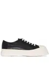Marni Pablo Leather Sneakers In Seven Women In Black