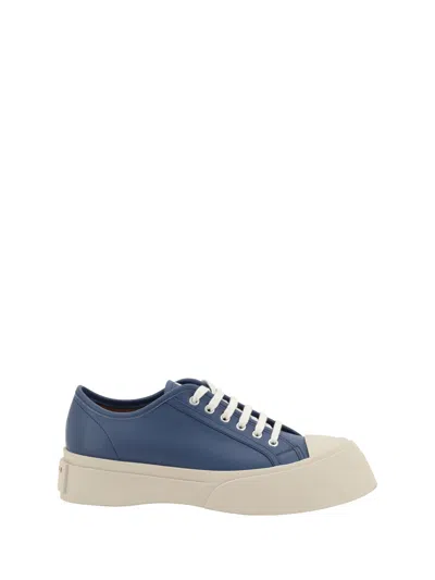 Marni Leather Pablo Sneakers In Blue