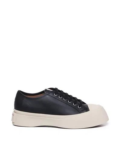 Marni Pablo Sneakers In Calfskin In Black